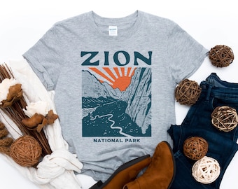 Vintage Zion National Park Utah Unisex T-Shirt