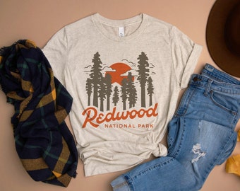 Redwood National Park California Vintage Tri Blend Unisex T-shirt