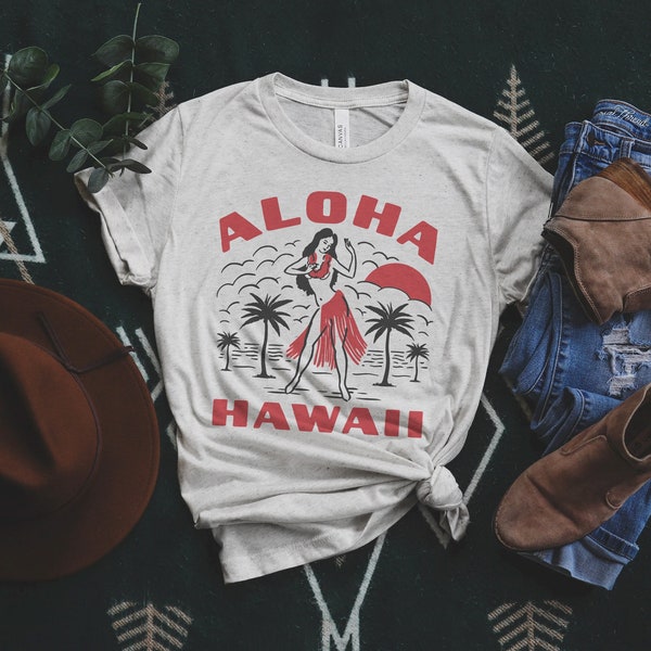 Aloha Hawaii Vintage Tee Tri Blend Unisex T-shirt