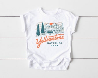 Peuter Yellowstone National Park T-shirt met korte mouwen