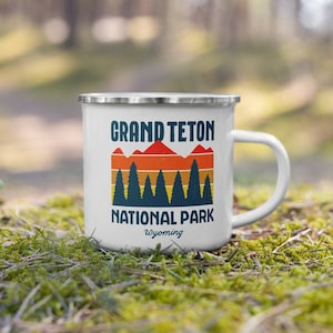 Grand Teton National Park Wyoming Emaille Tasse