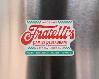 Fratelli's Magnet Goonies Astoria Oregon Retro Restaurant Fridge Magnet