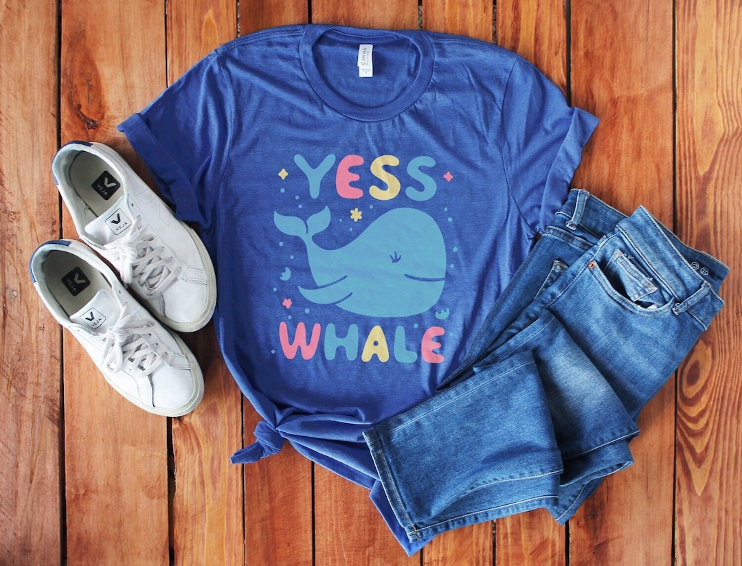 Yes Whale Taylor Swift Heather Blue Swiftie Unisex T-shirt