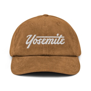 Parque Nacional yosemite California Vintage Style Corduroy Hat