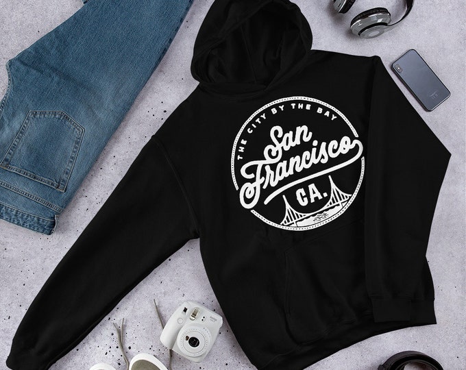 San Francisco California Hoodie Golden Gate Bridge Bay Area Unisex Sweatshirt