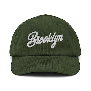Brooklyn New York Classic Embroidered Corduroy Hat