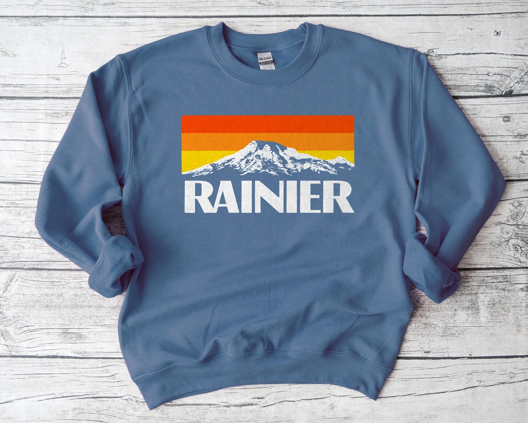 Mount Rainier Sweatshirt National Park Washington Seattle - Etsy