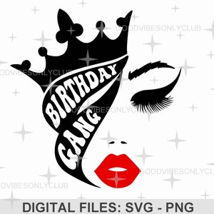 Birthday Gang SVG PNG, Party Shirt Design, Birthday Celebration SVG, Birthday Crew Sublimation Design, Digital Files For Cricut & Silhouette