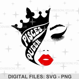 Peixes Rainha Svg, Rainha De Aniversário, Arquivo De Corte Para Cricut E Silhueta, Aniversariante, Camisa De Aniversário, Design De Sublimação, Png Digital Download