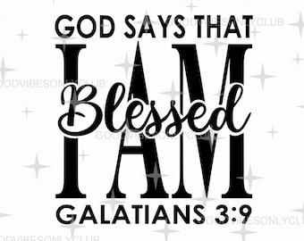 God Says I Am Svg - Etsy