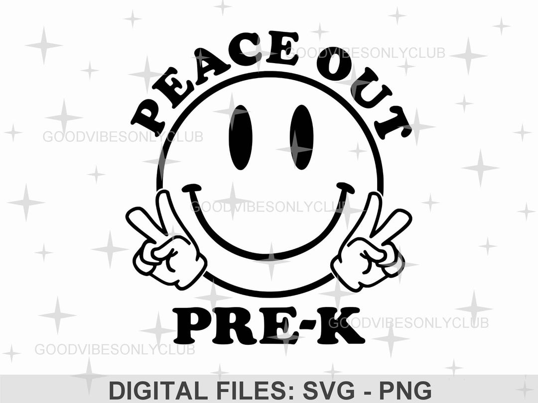Peace Out Pre-k SVG Last Day of School SVG School Shirt SVG - Etsy