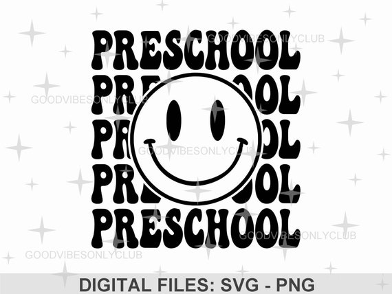 Preschool Happy Face SVG Teacher Shirt SVG Back to School - Etsy