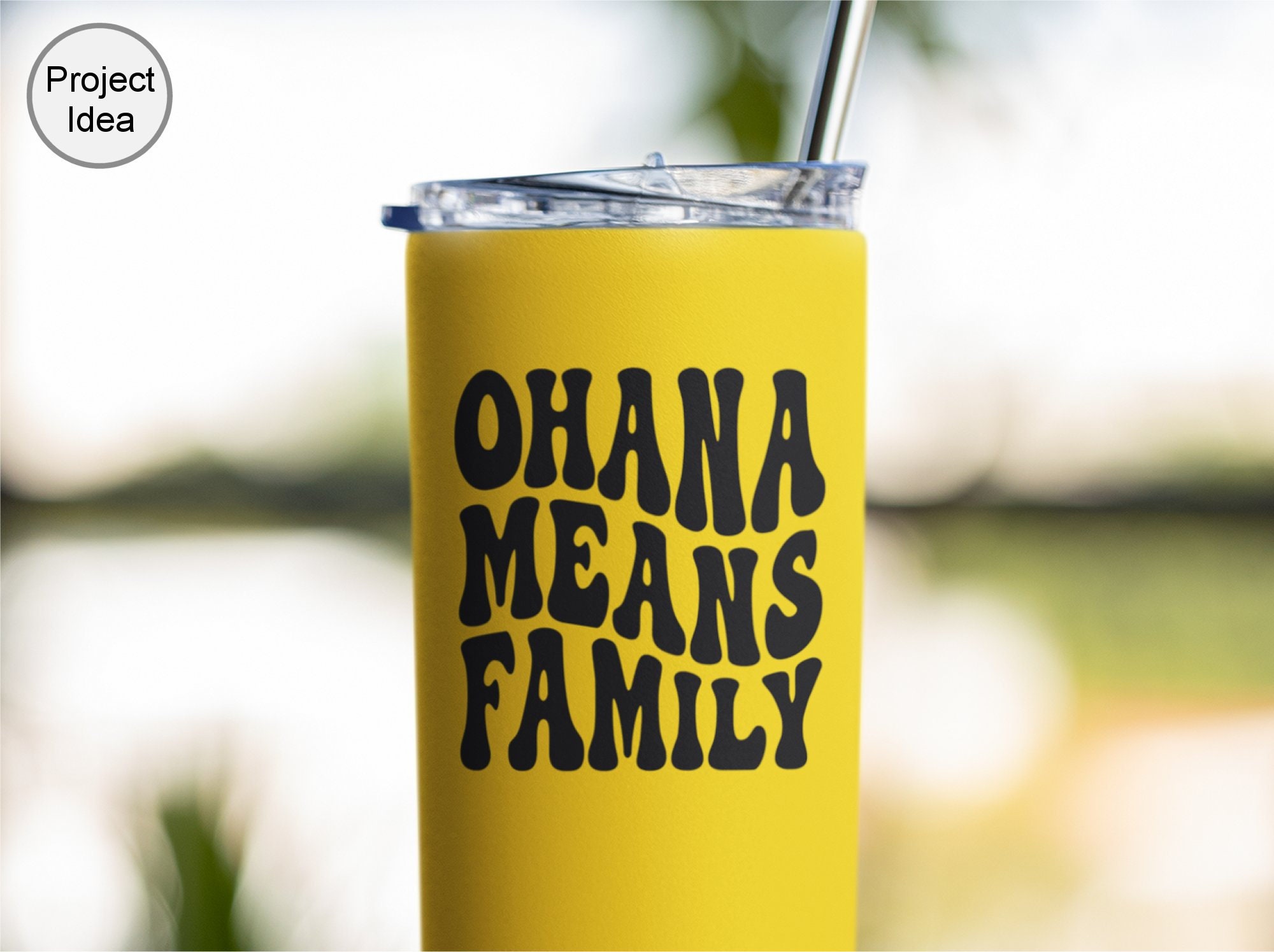 Ohana Means Family SVG PNG: Retro Wavy Text, Vacation Shirt