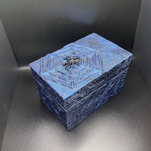 Painted Gothic Spider Box