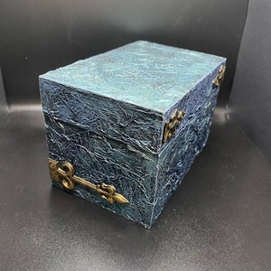 Painted Gothic Turquoise Box
