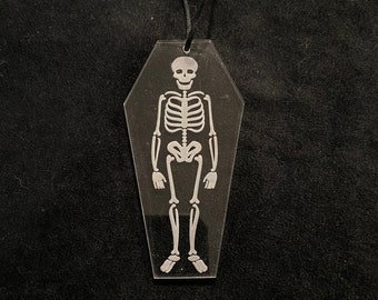 Gothic Skeleton Coffin Gothmas Tree Ornament