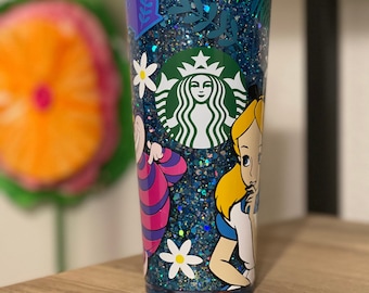 Disney Alice in Wonderland Venti Snow glove Starbucks Tumbler