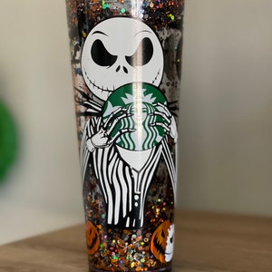 Jack Skellington Venti Snow glove Starbucks Tumbler