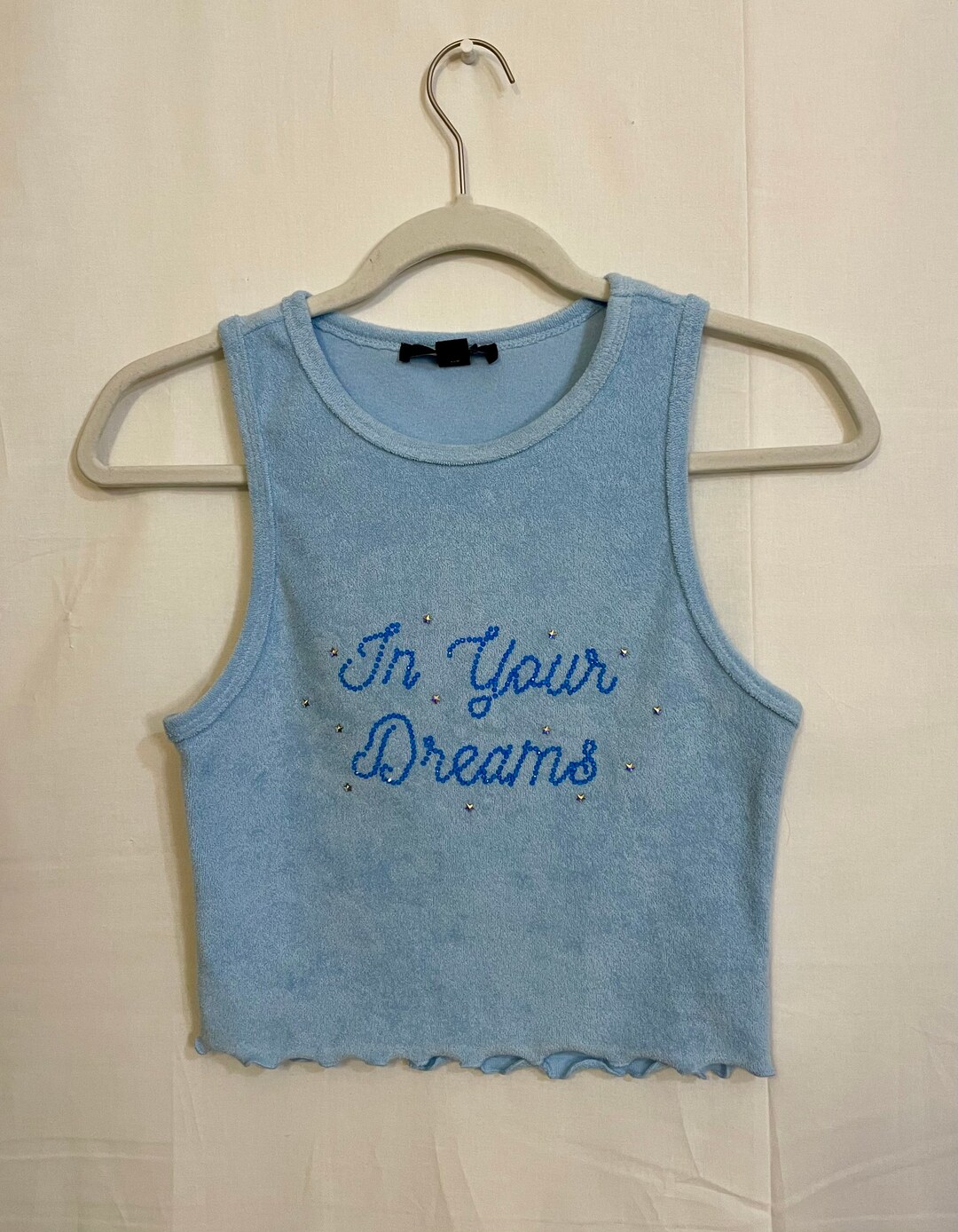 In Your Dreams Baby Blue Tank Top Y2k Trendy Angel Top Etsy