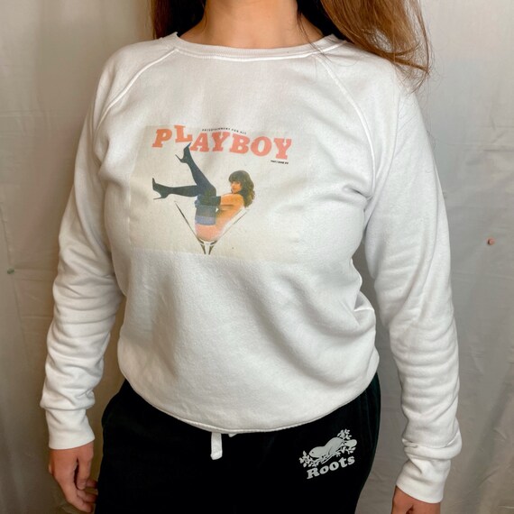 Playmate Playboy Sudadera blanca de cristal Martini | Etsy México