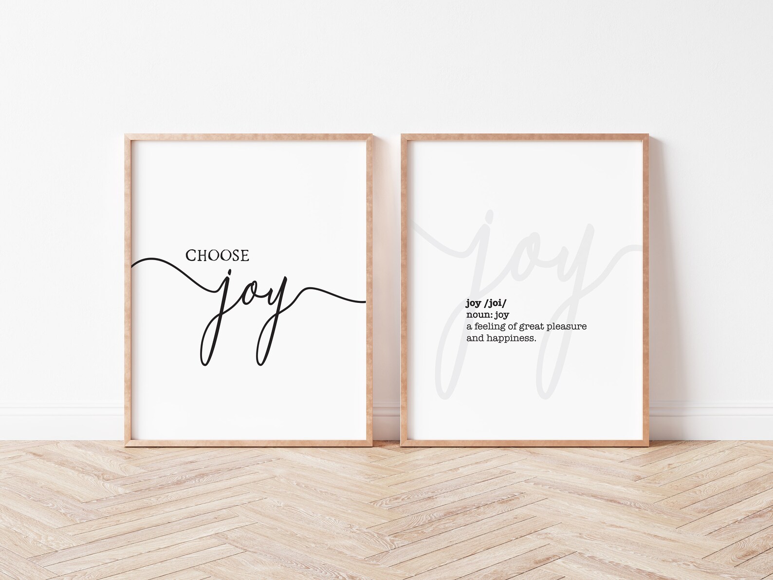 Digital Print Set of 2 / Choose Joy Wall Decor / Instant Etsy