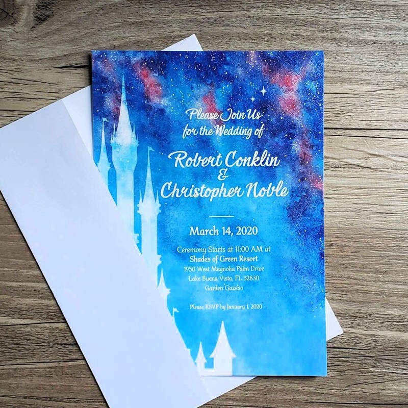 Dismey Invitation - Etsy