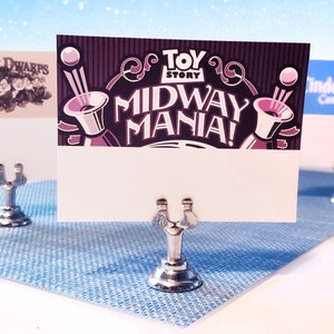Marcador de mesa para bodas Disney Fastpass/Genie+ Lightning Lane con soporte (cortado e impreso) ¡SOLO COMPLEMENTO!