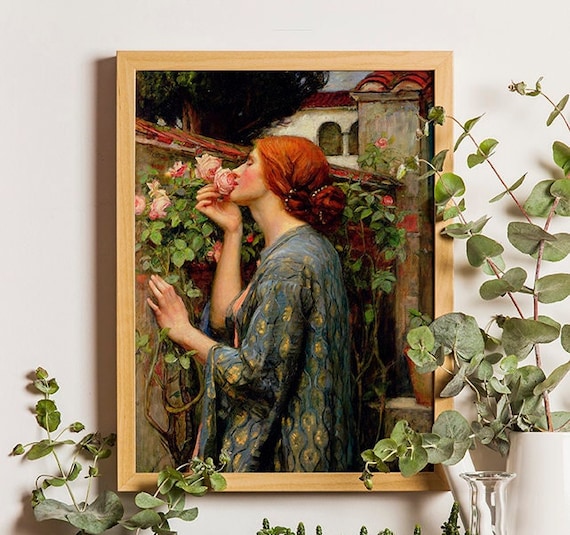 The Soul of the Rose 1908 John William Waterhouse Vintage Etsy