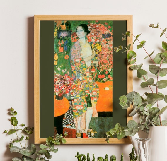 グスタフ・クリムト、ヌーダ・ヴェリタス、希少画集画、新品額装付 グスタフ・クリムト《ヌーダ・ヴェリタス（裸の真実）》嘘を