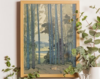 Yoshida Hiroshi Bamboo Grove Art Print: Japanese Woodblock Reproduction