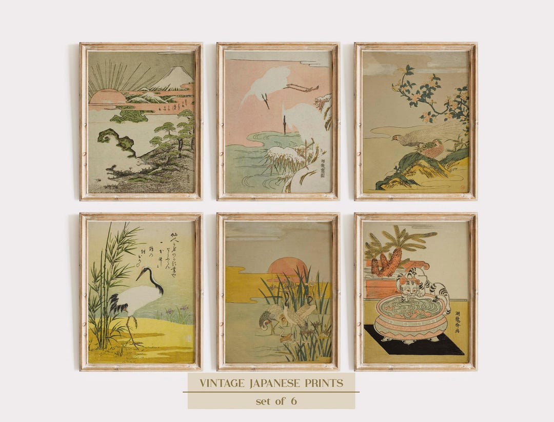 Isoda Isoda Koryusai Prints: Vintage Japanese Botanical Art Set - Etsy 日本