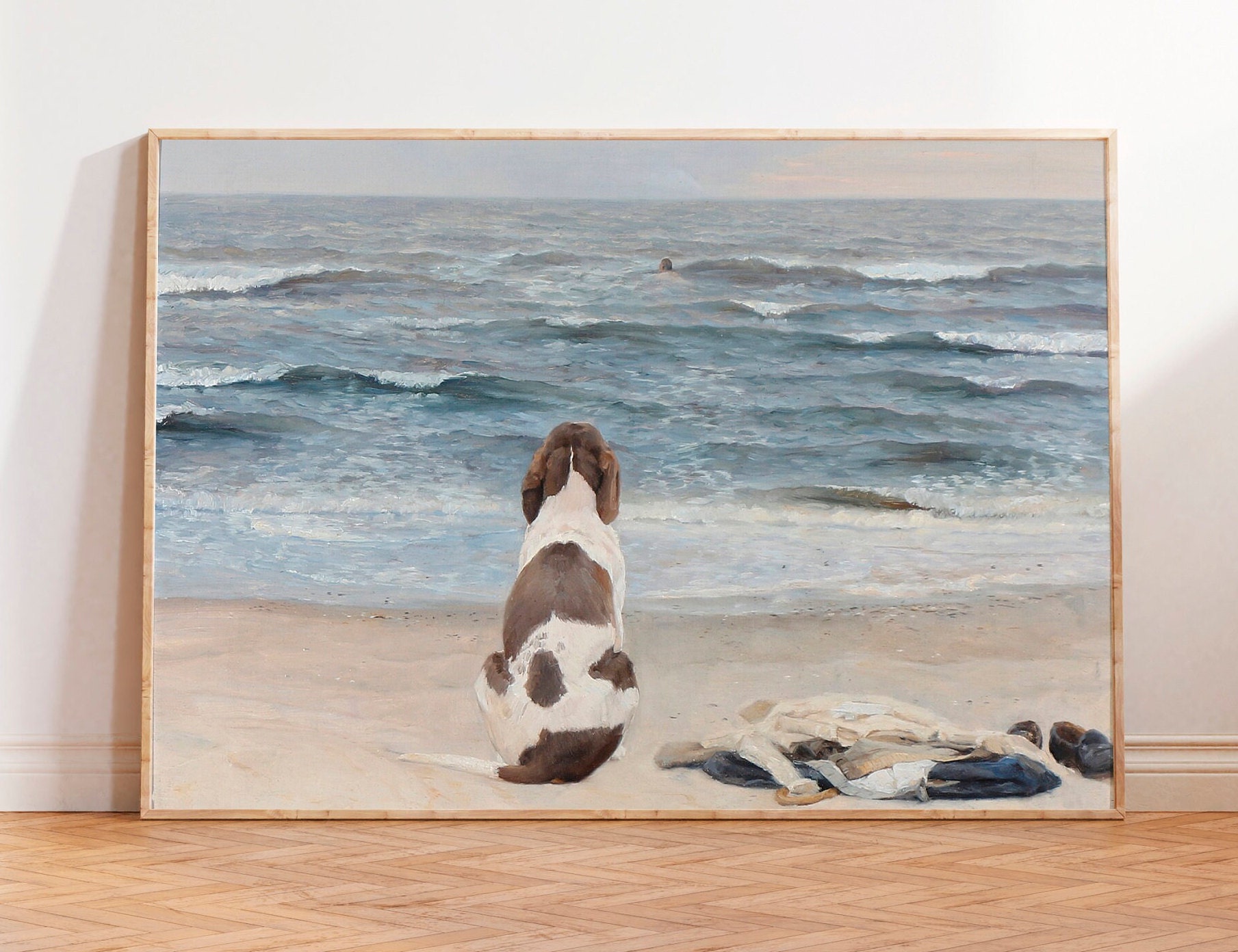 Dog beach painting sale