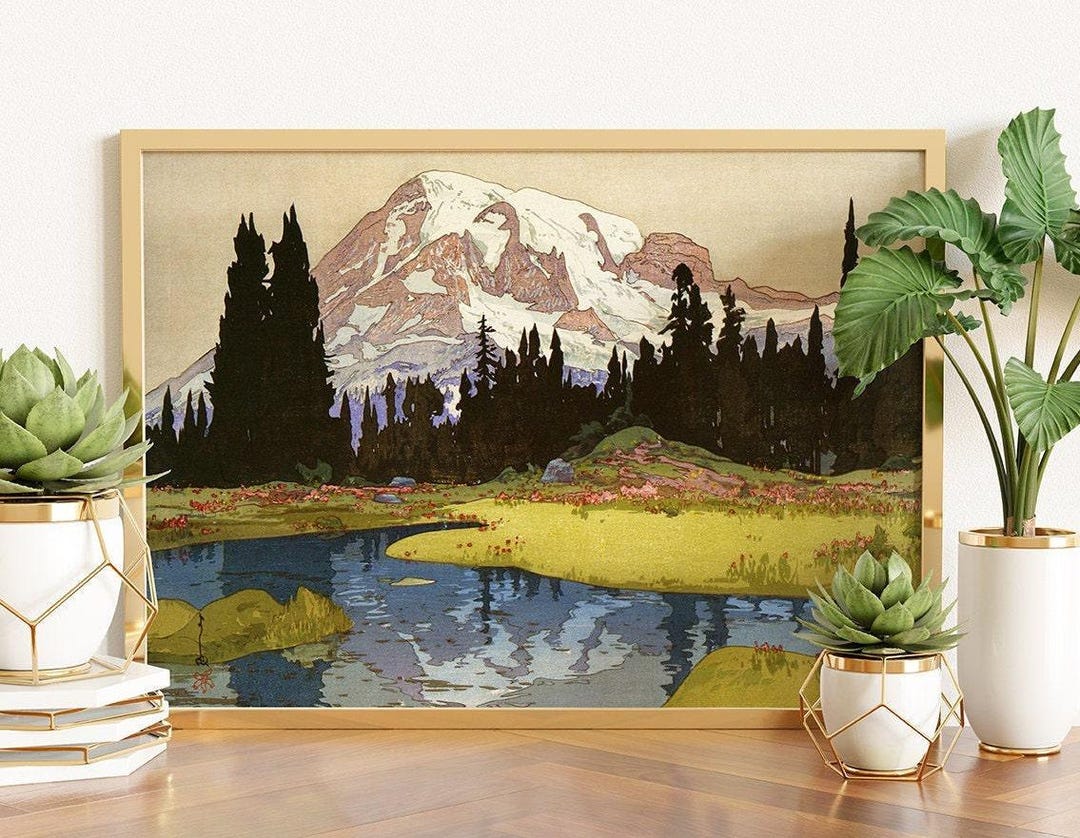 絵画　【Mountain Mosaic】　ロバート・A・ティノ 絵画【Mountain Mosaic】ロバート・A・ティノ