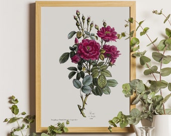 Modern print Roses print Minimalist Print Roses digital art Artistic Rose printable wall art Minimalist Art Print Roses decor