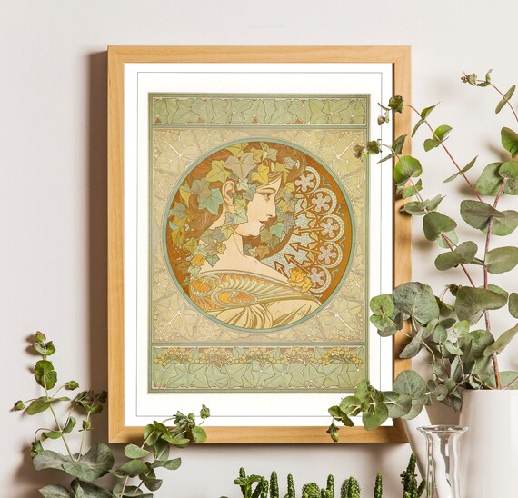 Alphonse Mucha Print Alphonse Mucha Poster Mucha Wall Art | Etsy