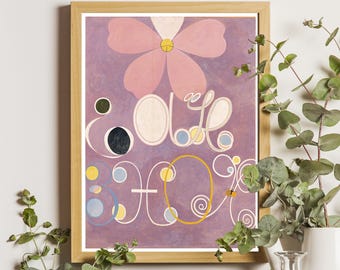 Hilma af Klint Poster, Klint The Ten Largest, No. 5 Adulthood, Vintage Poster, Colorful Abstract Art Print, Hilma af Klint Exhibition Poster