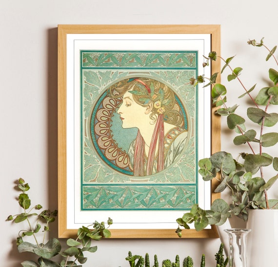 Alphonse Mucha Print Alphonse Mucha Poster Bohemian Print | Etsy