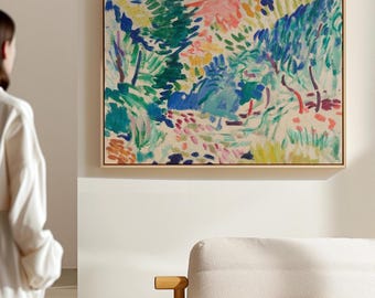 Matisse Landscape at Collioure Print, Abstract Colorful Wall Art