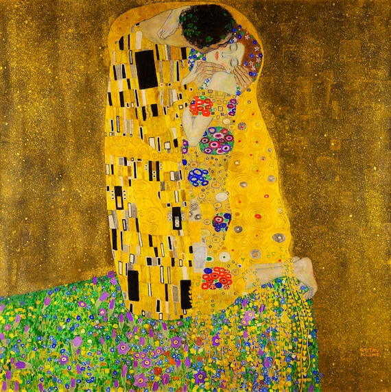 【タイムセール★】絵画　グスタフ・クリムト 接吻（キス）　ラメ入り　超特大サイズ 絵画 グスタフ クリムト ザ キス(S) - 絵画や壁掛け販売｜日本