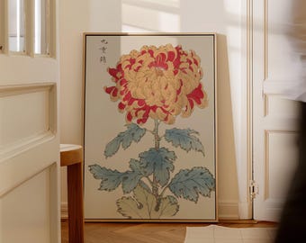 Japanese Chrysanthemum Print | Keika Hyakugiku Vintage Botanical