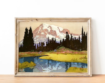 絵画　【Mountain Mosaic】　ロバート・A・ティノ 絵画 【Mountain Mosaic】 ロバート・A・ティノ