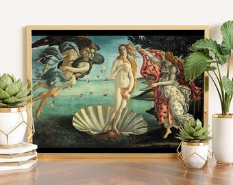 Sandro Botticelli: The Birth of Venus, Antique Art, Botticelli Print, Birth of Venus Paint, Botticelli Venus, Famous Art, Gift Idea,