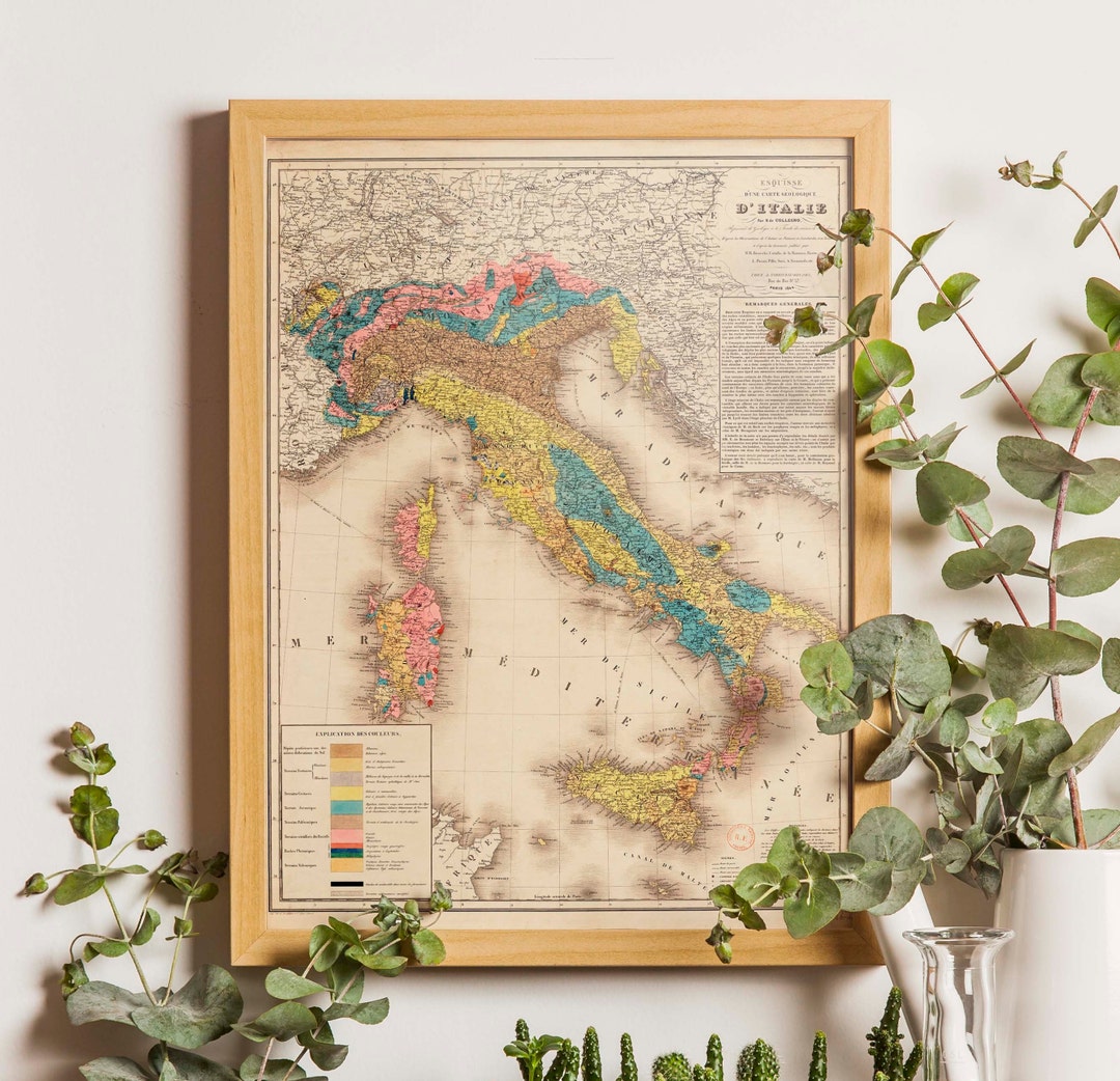 イタリアの地図入り額装 Amazon.co.jp: GZLLX イタリアワインマップポスター イタリア
