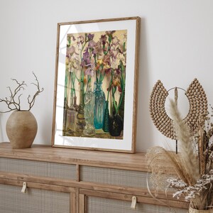 Unframed vintage floral art print reproduction of the 1922 Rum Row painting by Frederick Judd Waugh. This classic flower still life artwork features elegant floral arrangements and traditional composition, presented as museum-quality wall art perfect for collectors, art lovers, or timeless home styling.