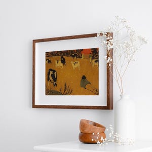 Museum reproduction Breton landscape painting wall art