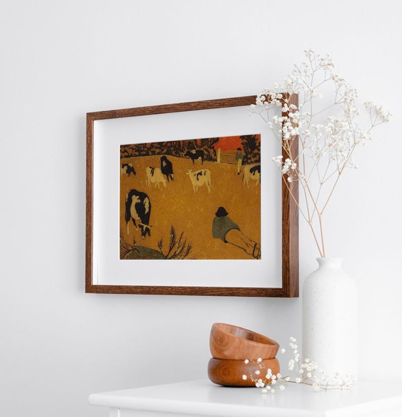 Museum reproduction Breton landscape painting wall art