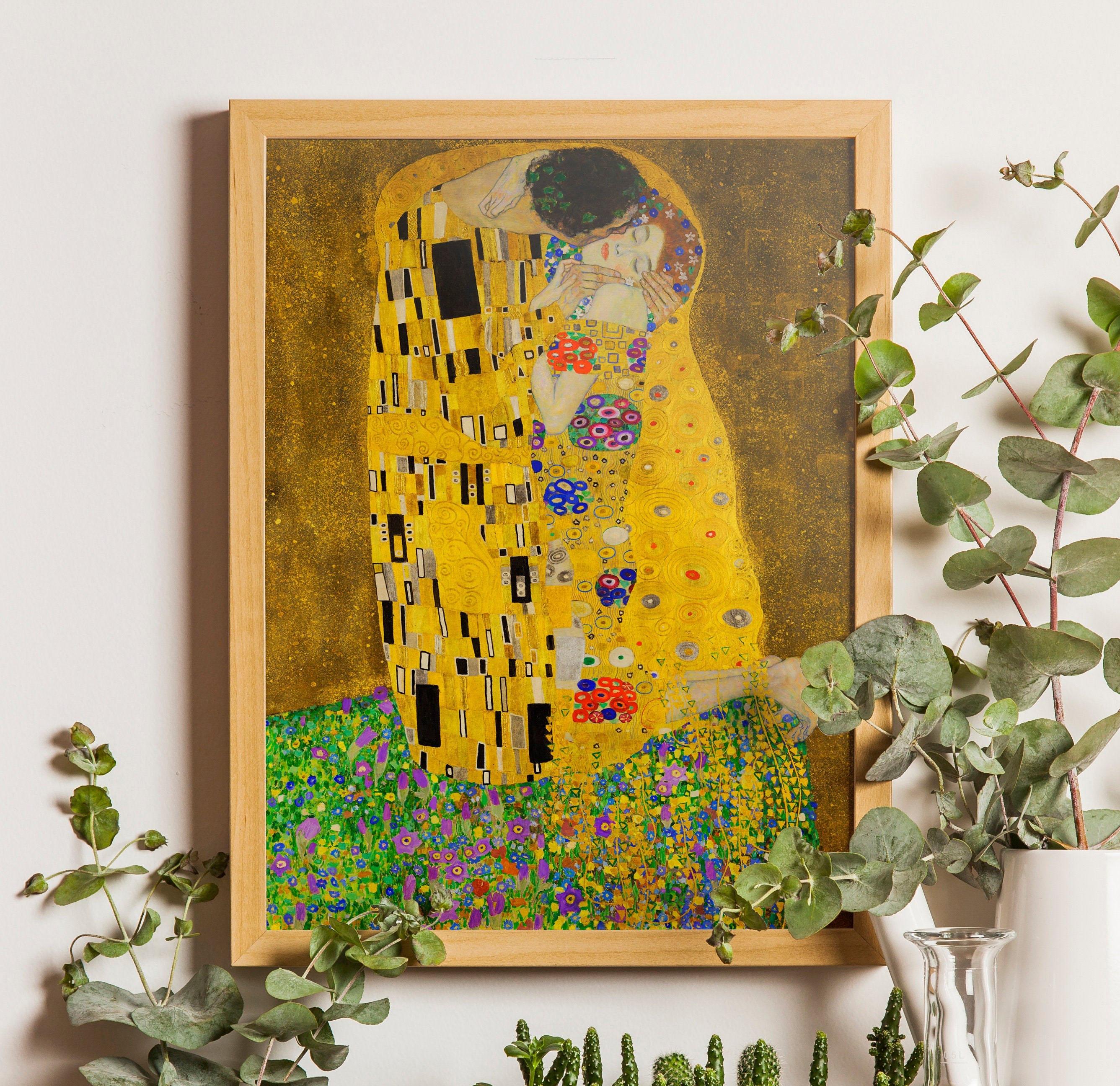 The Kiss by Gustav Klimt, Gustav Klimt Print, Fine Art