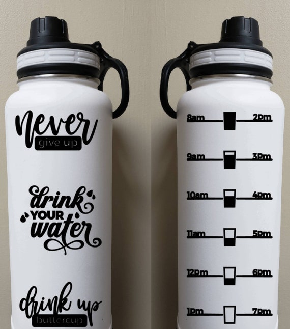 Water Bottle Tracker Decal, Hydration Tracker Decal, Water Intake