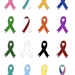 Cancer Ribbon Decal, Cancer Ribbon Car Decal