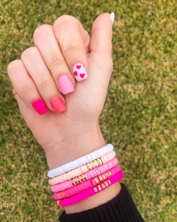 Clay disc bracelet deals